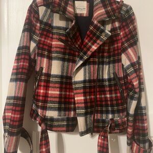 Heritage 1981 Red and Black Plaid Bomber Jacket